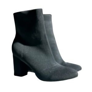 Altar’d state Everlly Black Women's pull on knit Ankle Boots Sz 8.5